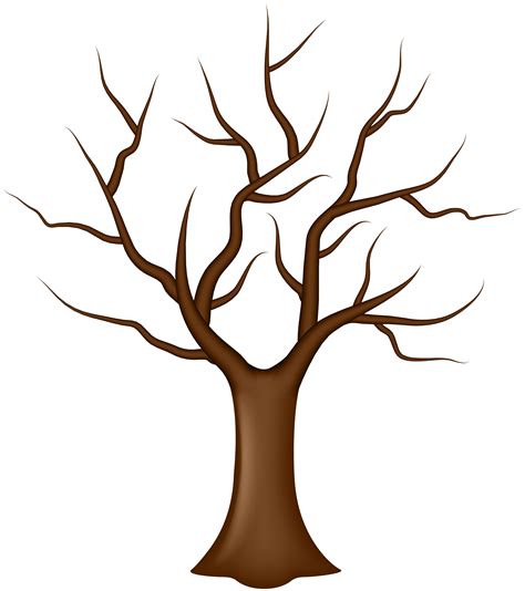 Printable Brown Tree Template